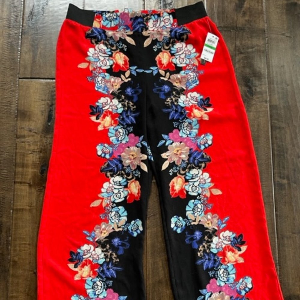 INC Fantasia Wide leg pants L NWT New